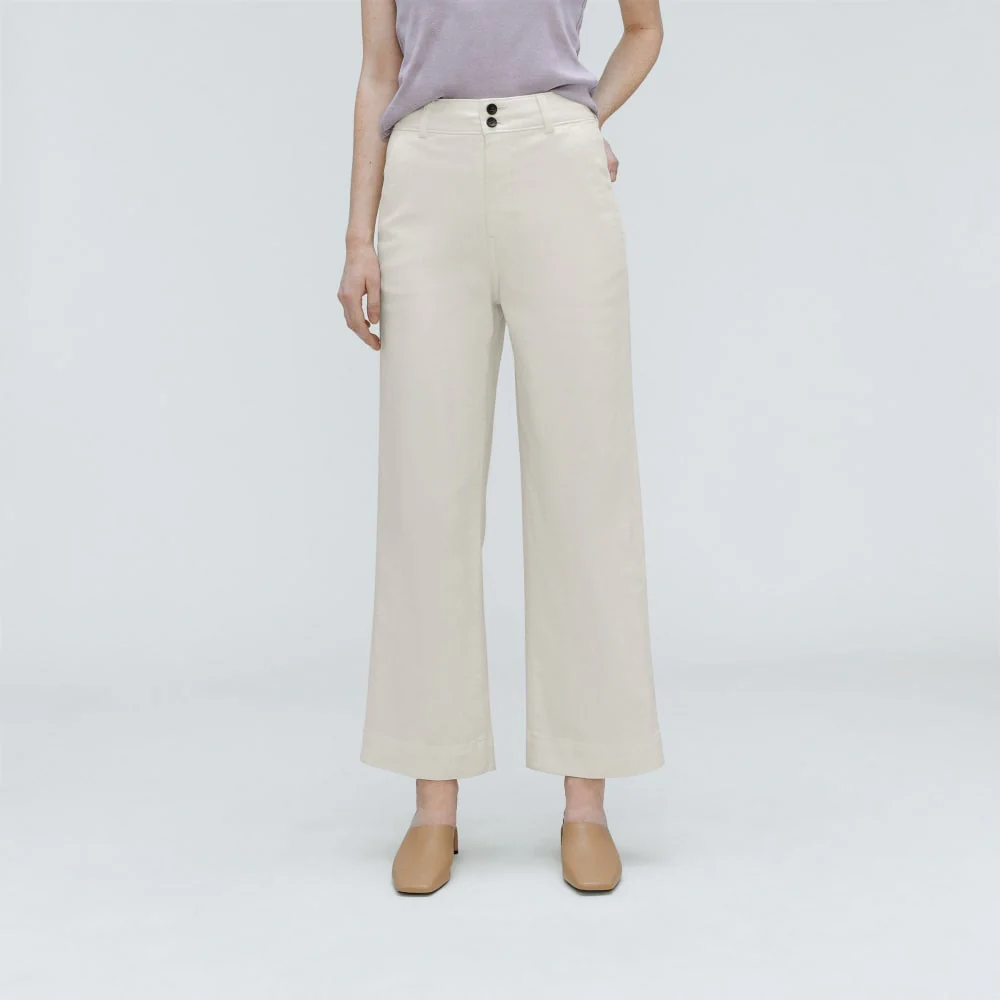 The Organic Wide-Leg Pant | Bone