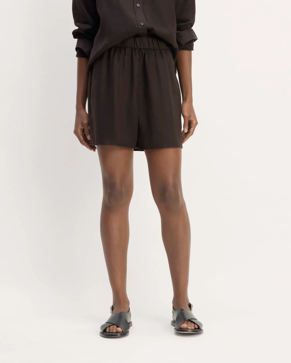 The Linen Easy Short | Black