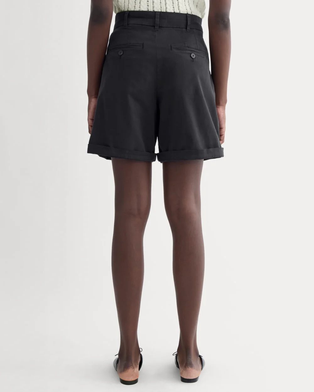 The Pleated Chino Short | Black
