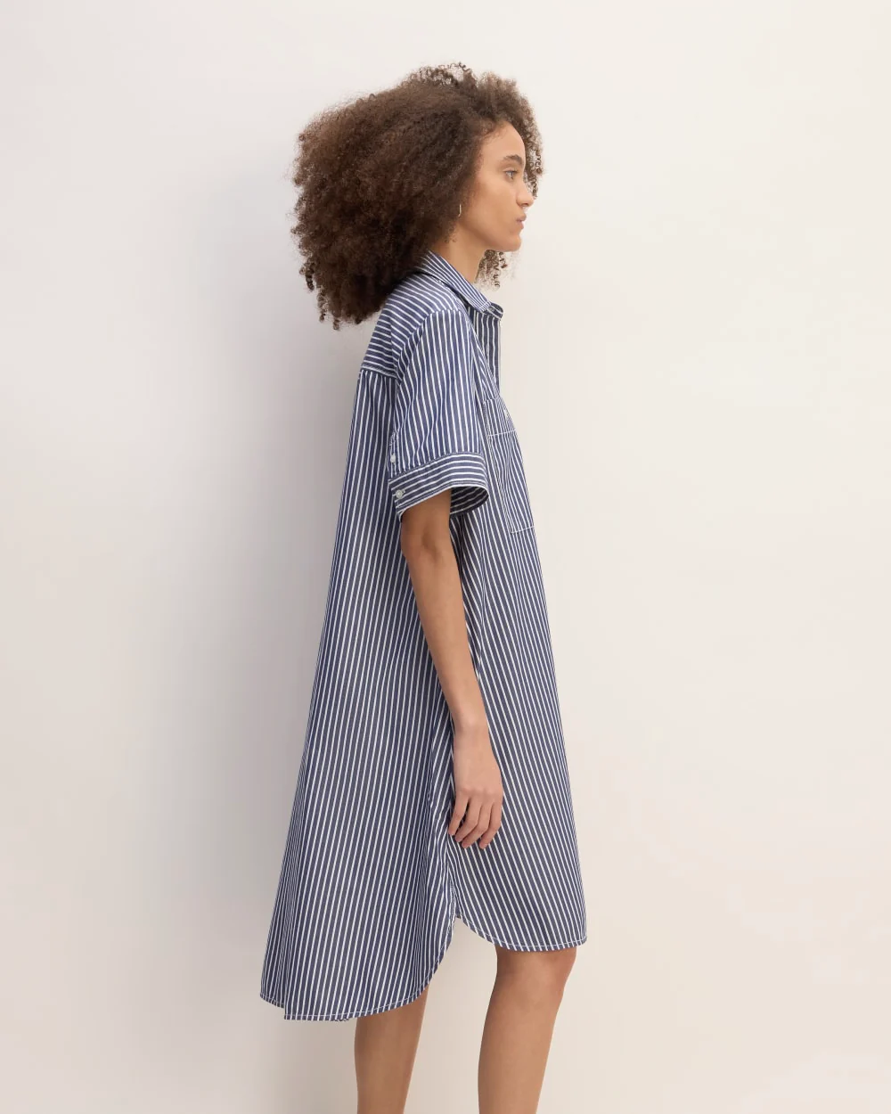 The Daytripper Dress | Dark Navy / White