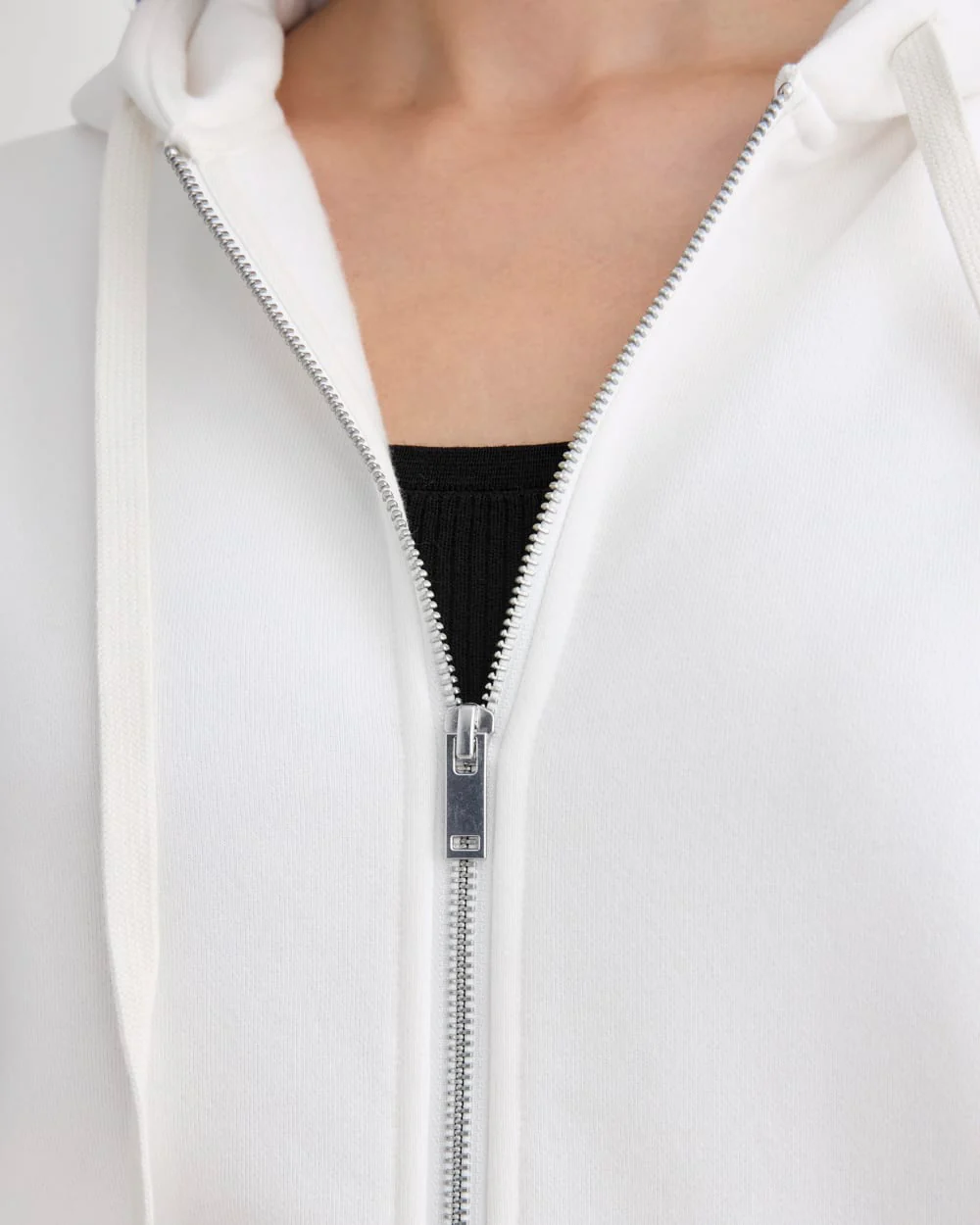Luxe Fleece Oversized Full-Zip Hoodie | Bone