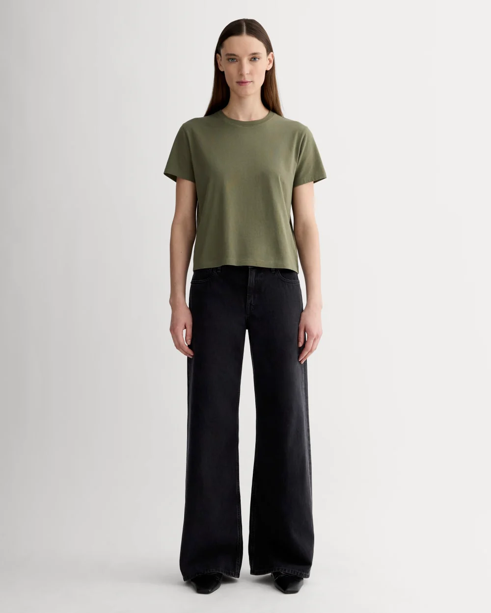 The Box-Cut Tee in Essential Cotton | Kalamata | No Pocket