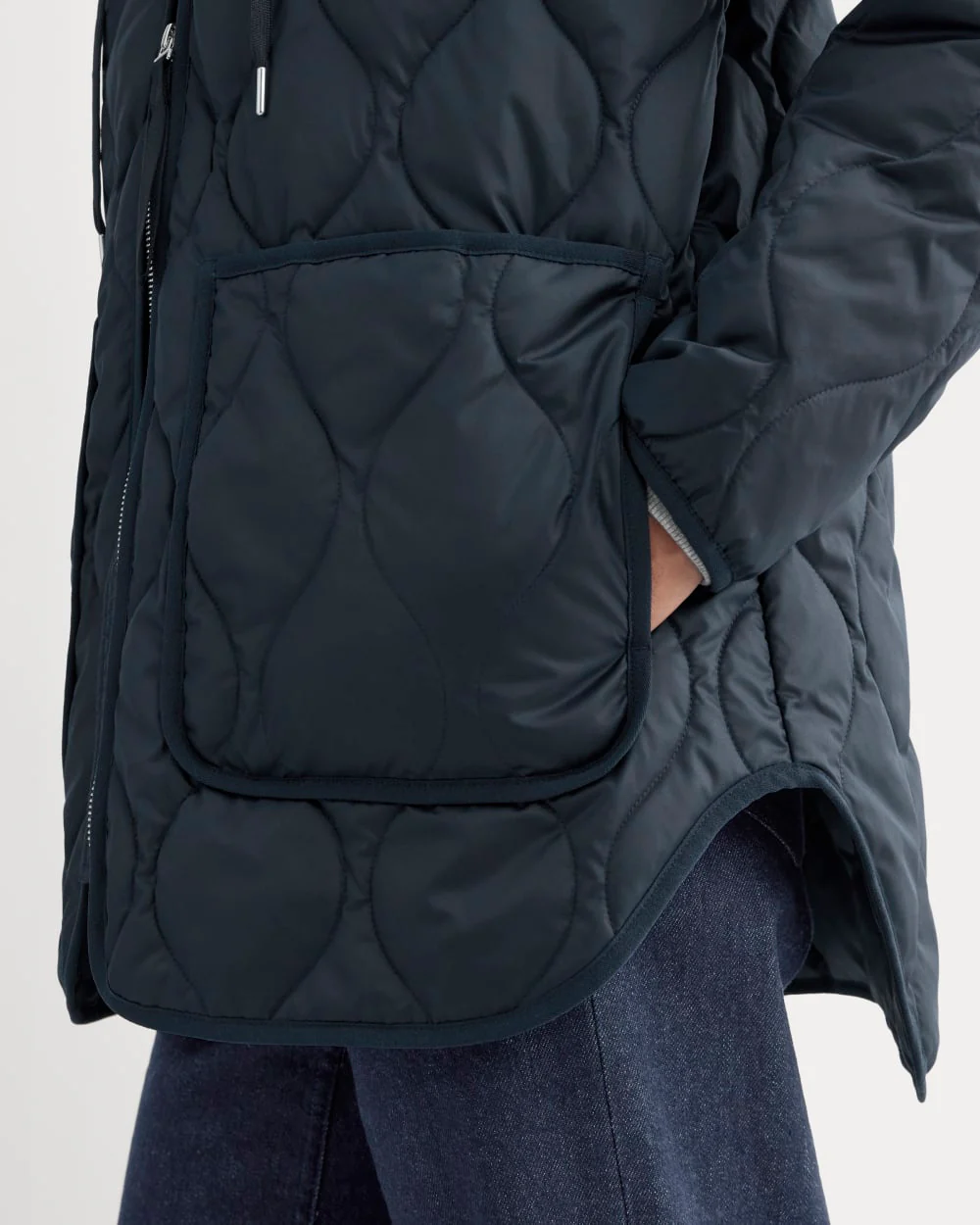 ReNew Quilted Hooded Liner | Navy