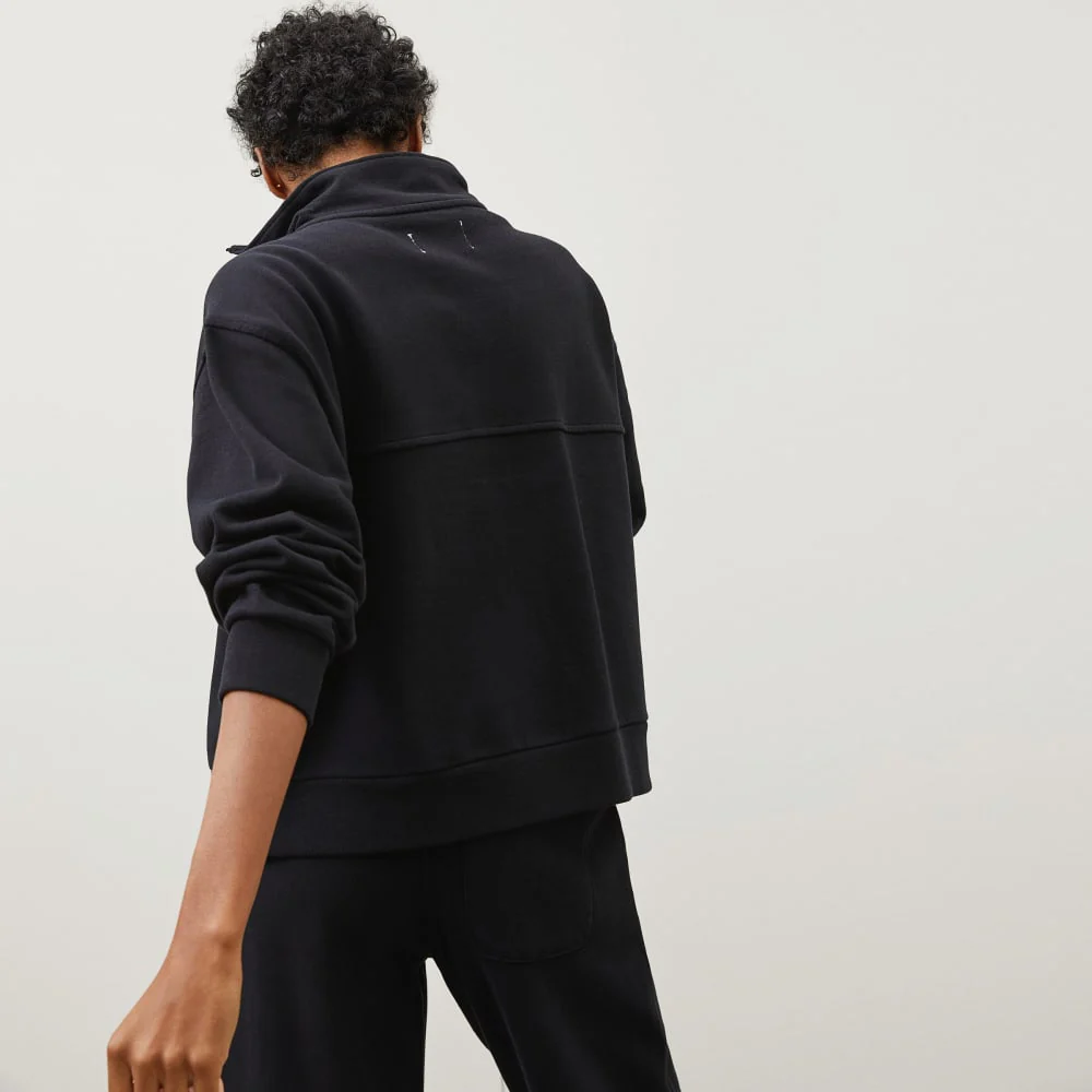 The Track Half-Zip | Black