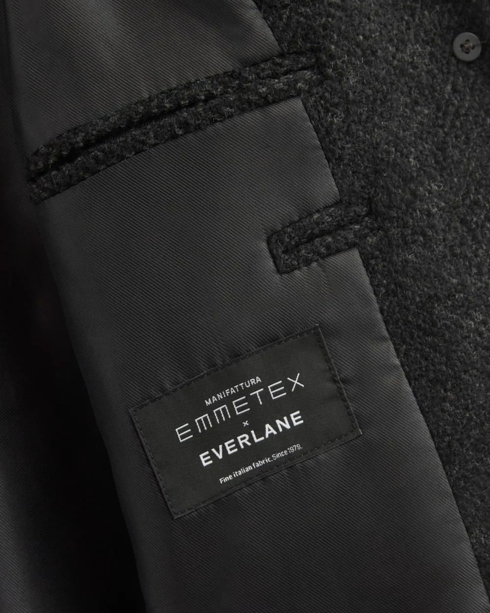 Italian Car Coat | Carbone/Black