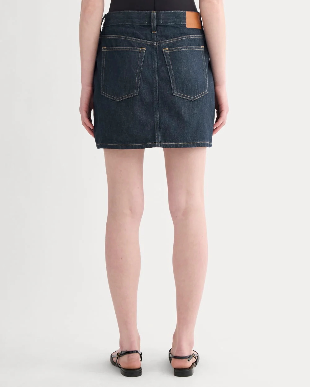 The Denim Mini Skirt | Dark Indigo