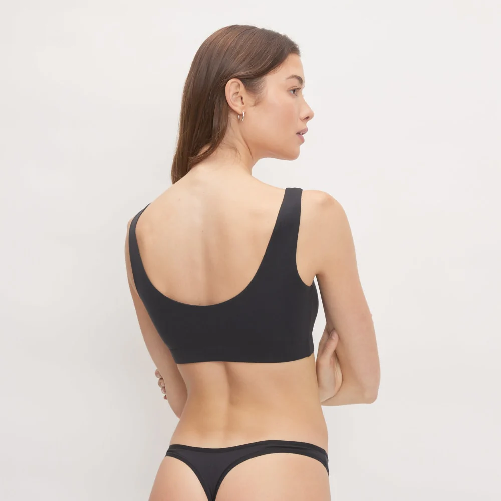 The Cotton Thong | Black