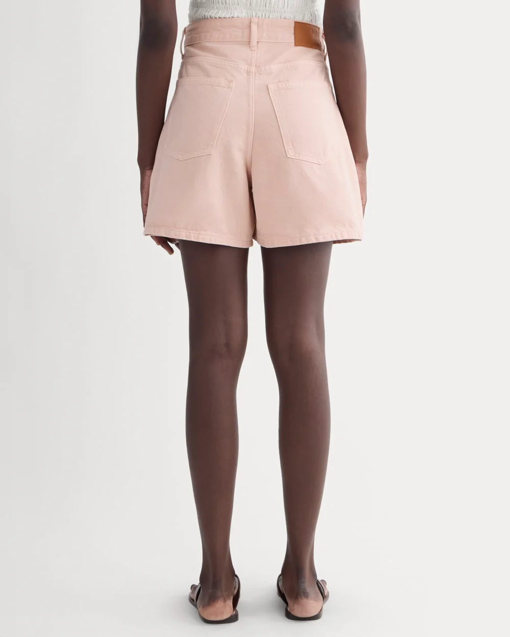The A-Line Denim Short | Garment-Dyed Pink