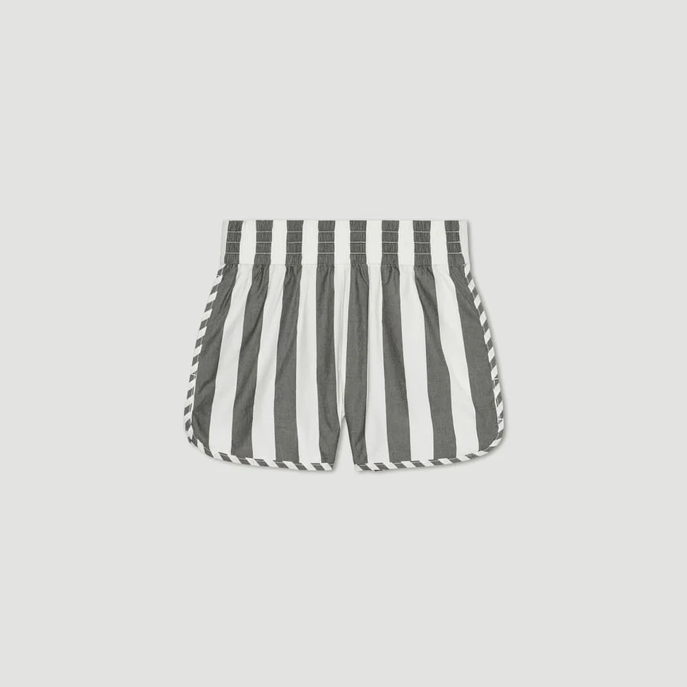 The Poplin Boxer Short | Bone / Black