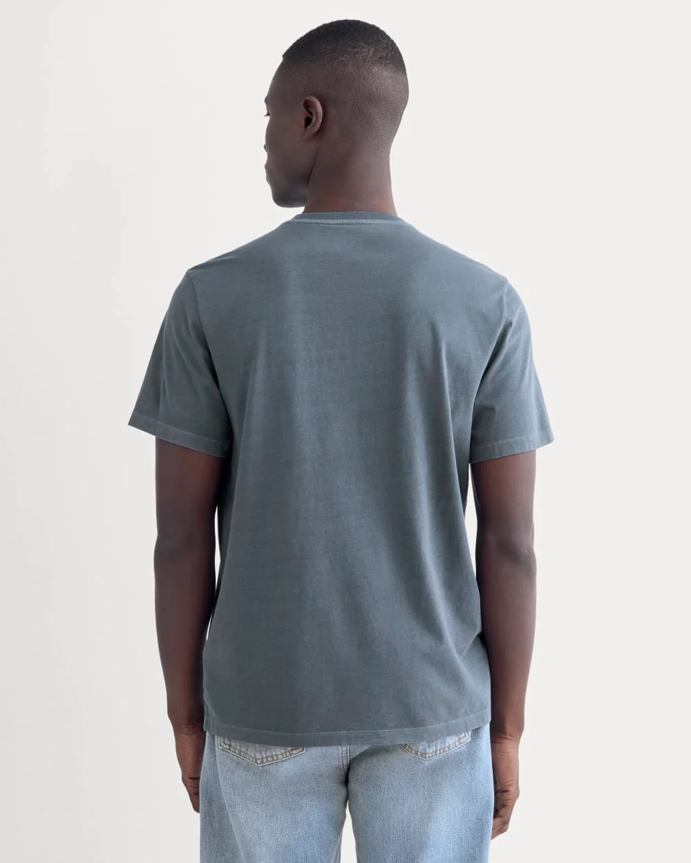 The Essential Organic Garment-Dyed Crew | Navy