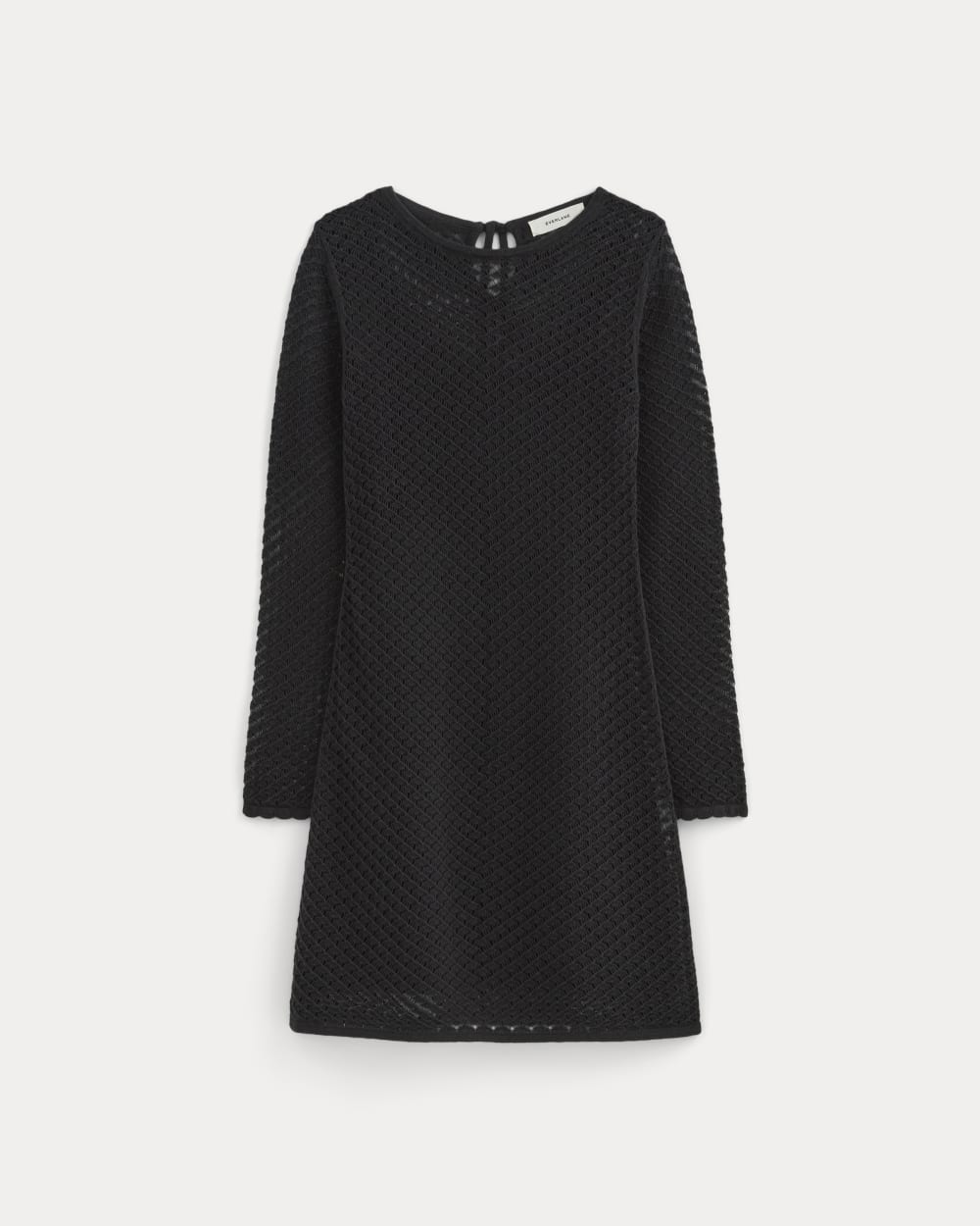 The Lace Knit Mini Dress | Black