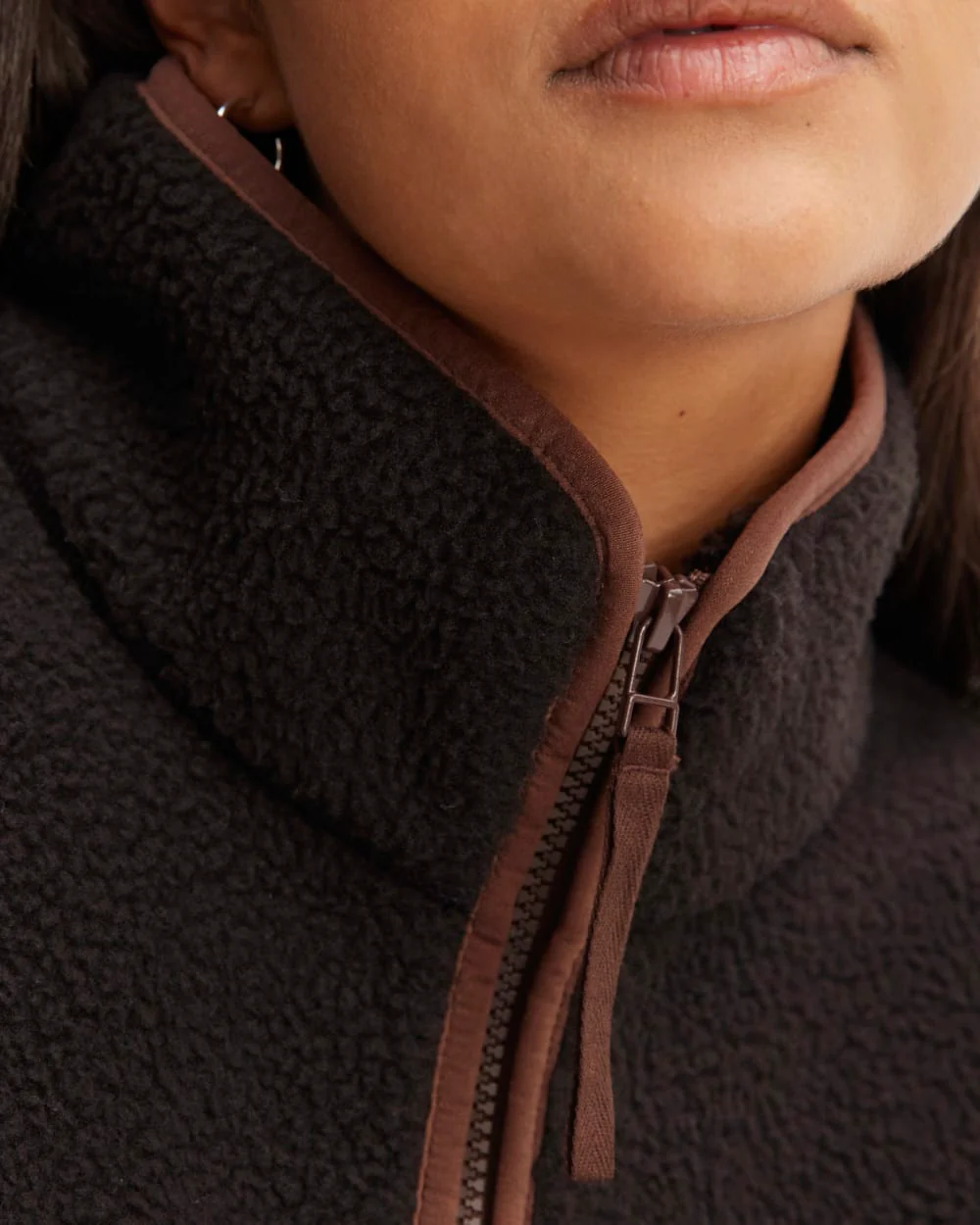 The ReNew Fleece Oversized Half-Zip | Black