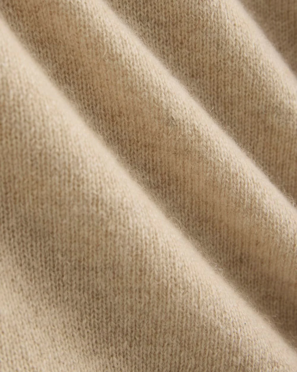 Cashmere Cropped Cardigan | Heather Light Camel