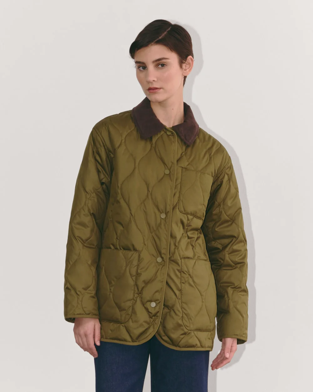 The Quilted Ranch Jacket | Olive