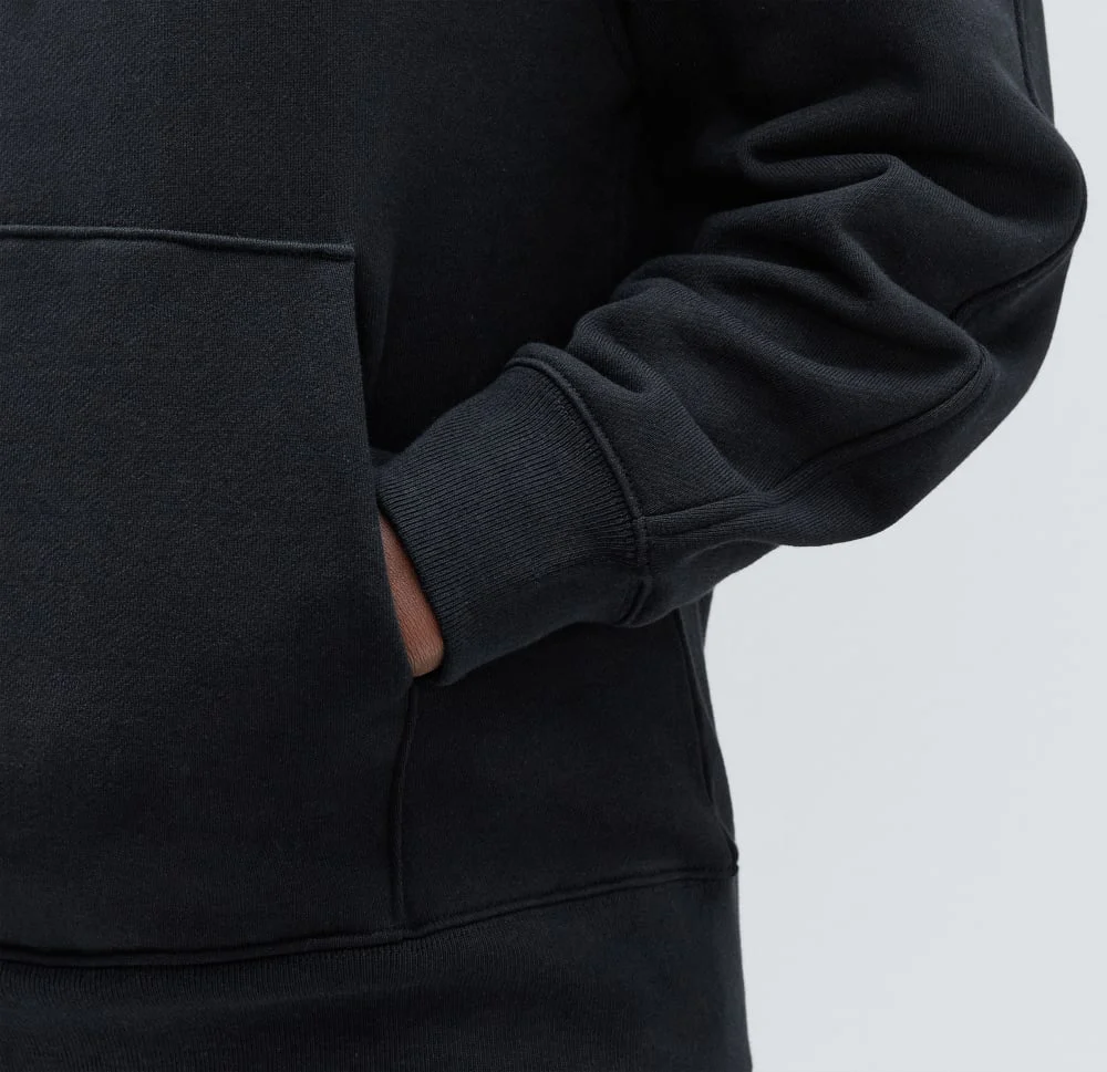 The Track Organic Cotton Popover | Black