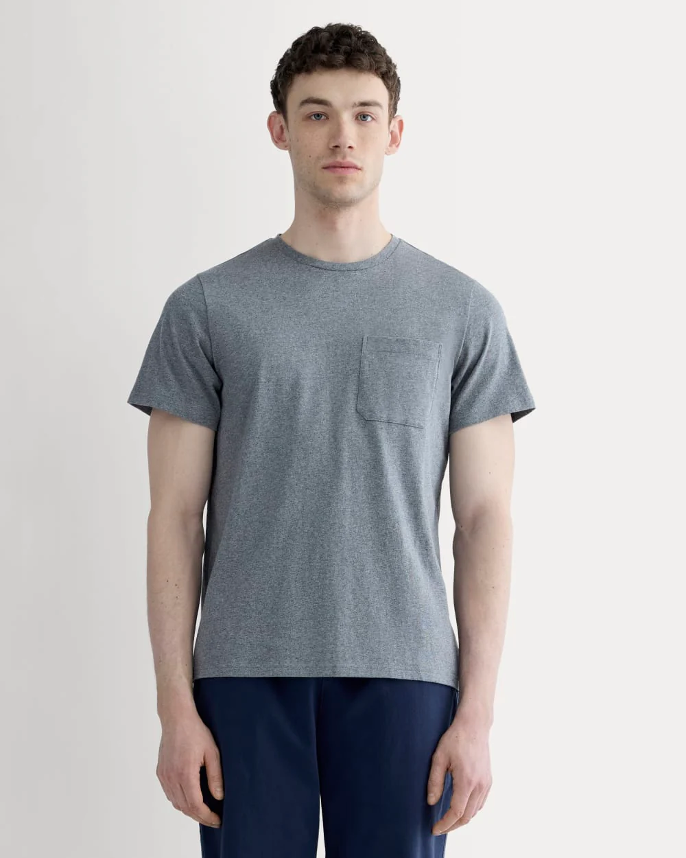 The Premium-Weight Pocket Tee | Uniform | Mid Heathered Grey