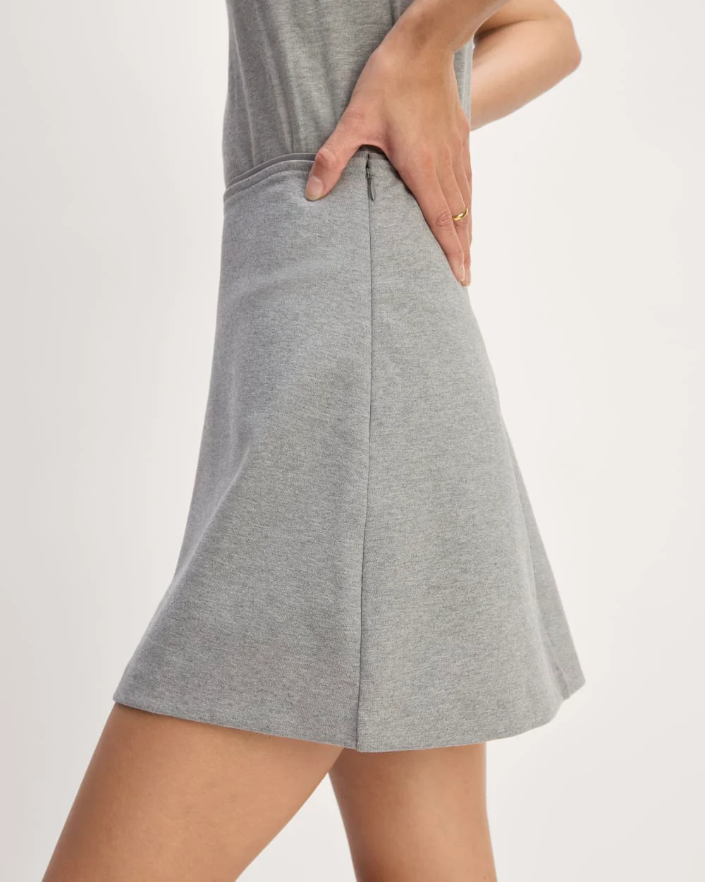 The Dream Mini Skirt | Mid Heather Grey