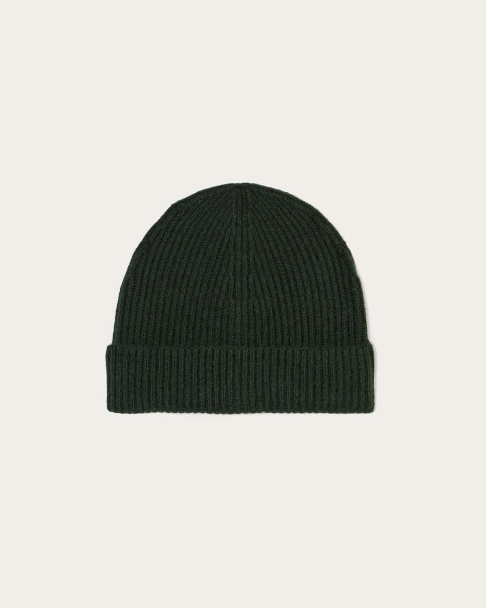 The Cashmere Ribbed Beanie | Scarab