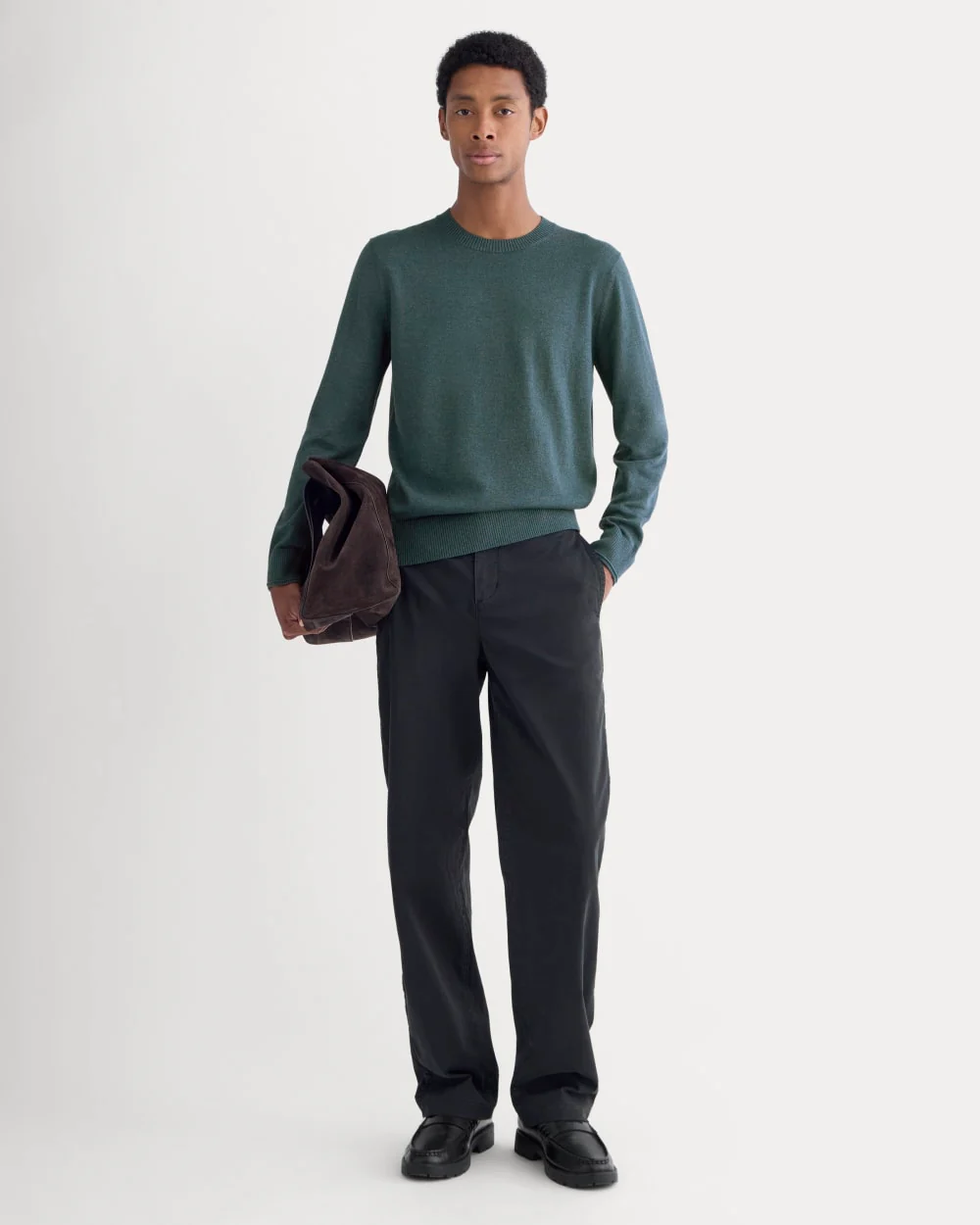 The No-Sweat Sweater | Uniform | Heather Midnight Navy