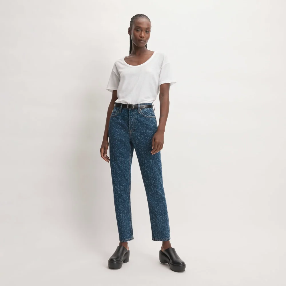 The ’90s Cheeky® Jean | Dark Painterly Strokes | 28.5 Inseam