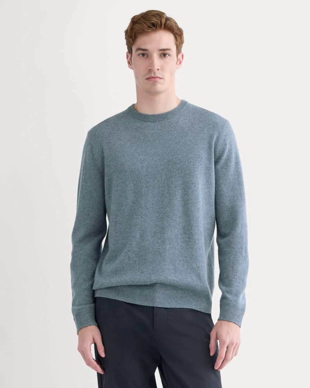 The Cashmere Crew | Denim Blue