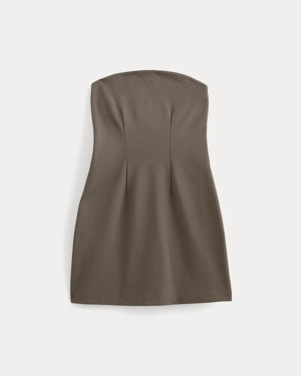 The Dream Strapless Mini Dress | Deep Taupe