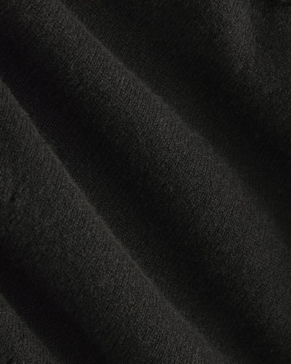 Cashmere Polo Midi Dress | Black