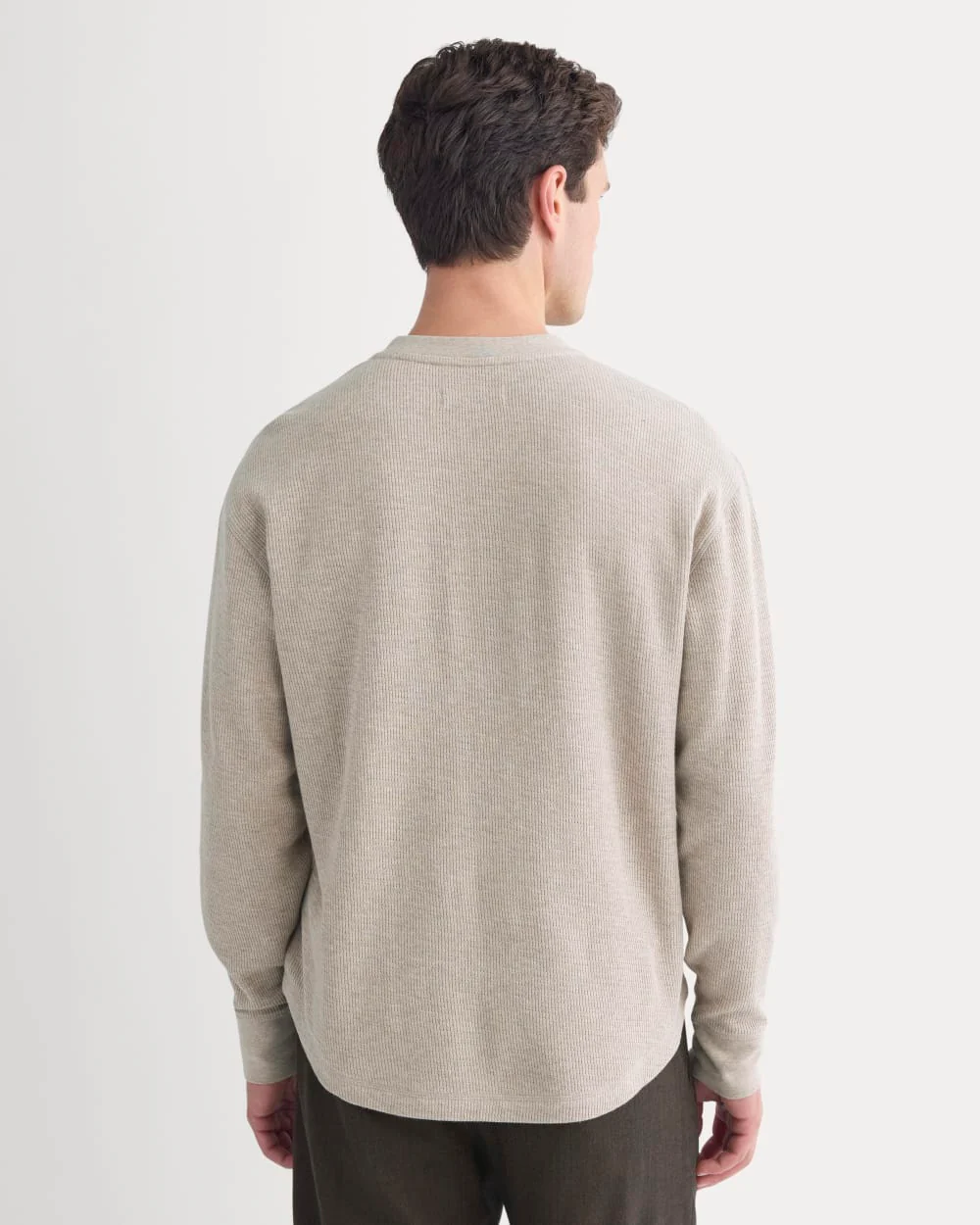 Thermal Henley in Cozy Waffle | Heathered Oatmeal
