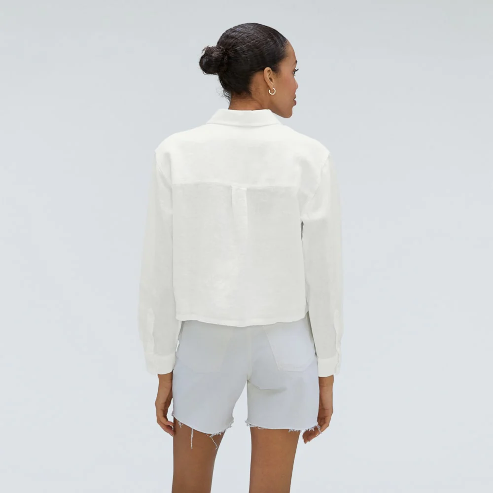 The Linen Way Short Shirt | White