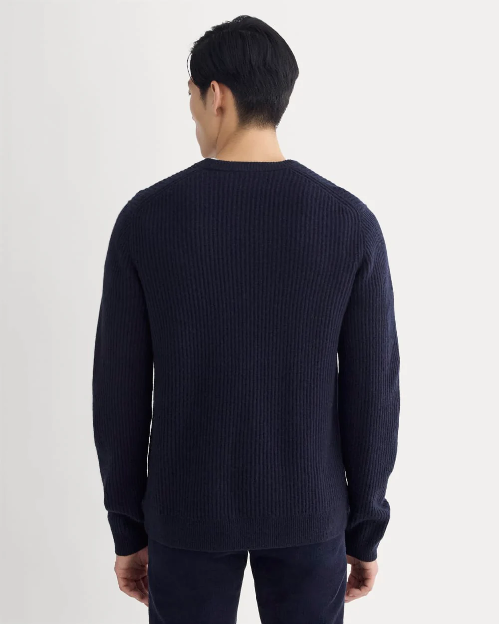 The Fisherman Crew in Wool Cashmere |  Navy