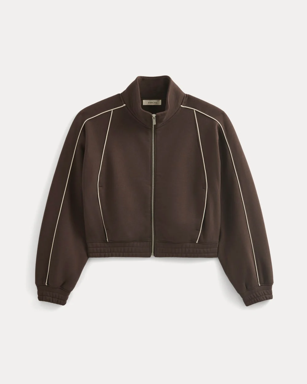 Luxe Fleece Track Jacket | Dark Chocolate