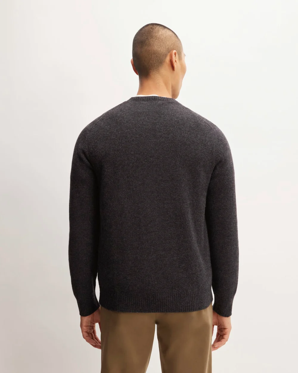The Premium Merino Crew Neck Sweater | Charcoal
