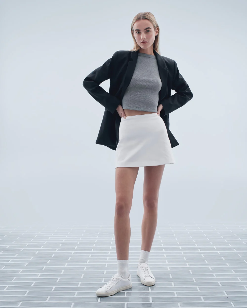 The Relaxed Blazer in Buttersmooth | Black