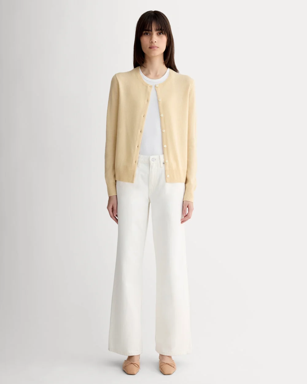 The Classic Cardigan in Cashmere | Creme