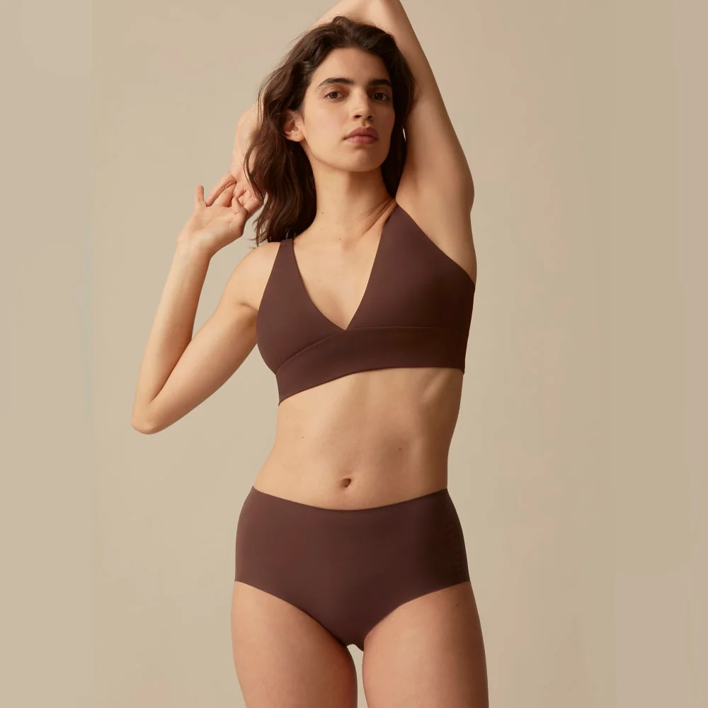 The Invisible High-Rise Thong | Dark Tan