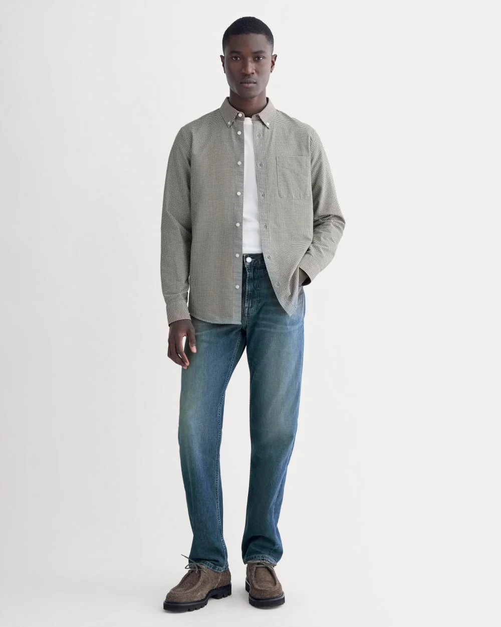 The Slim Oxford Shirt | Forest Night Gingham | Standard
