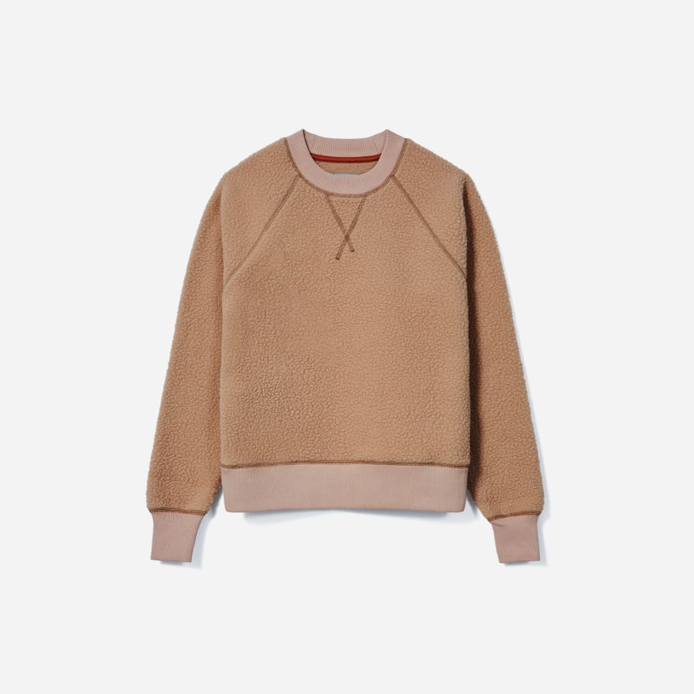 The ReNew Fleece Raglan Sweatshirt | Camel