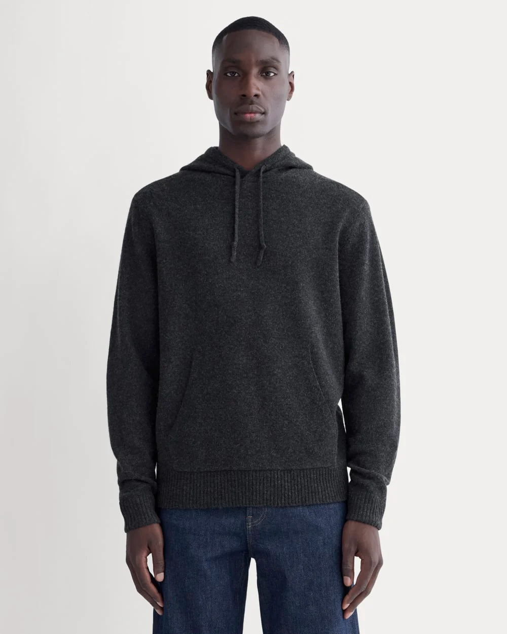 The Felted Merino Hoodie | Charcoal