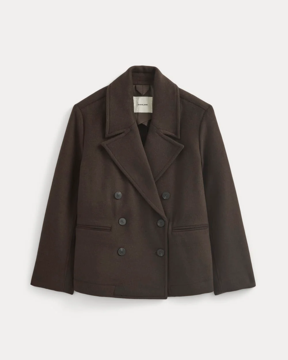 ReWool Short Peacoat | Dark Chocolate