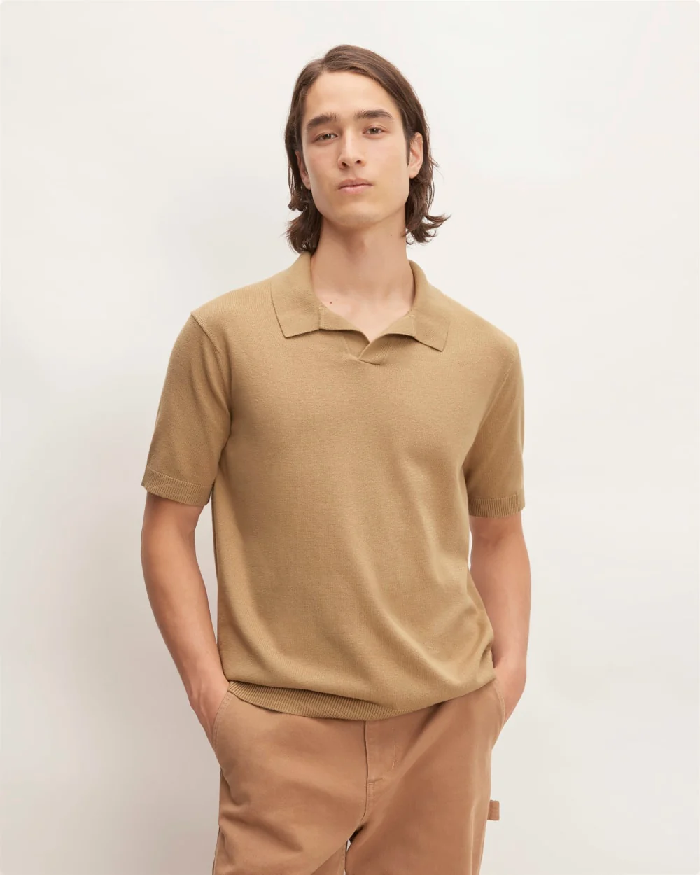 The No-Sweat Polo | Tiger's Eye