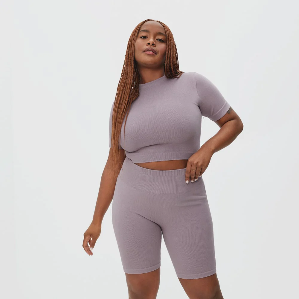 The Seamless Tee | Dusty Lavender