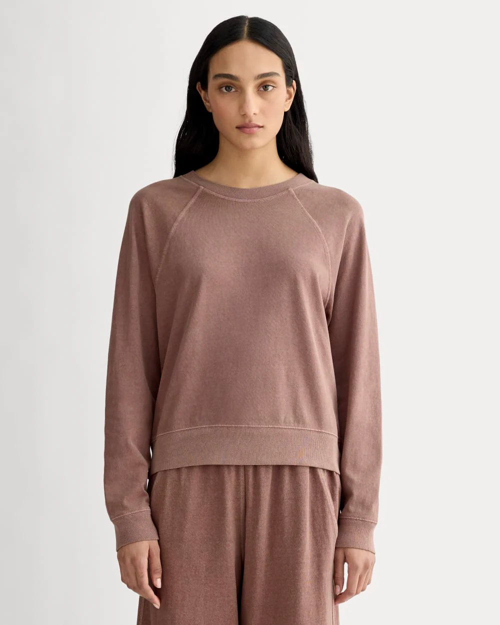 The Off-Duty Long-Sleeve Tee | Brown Garment Dye