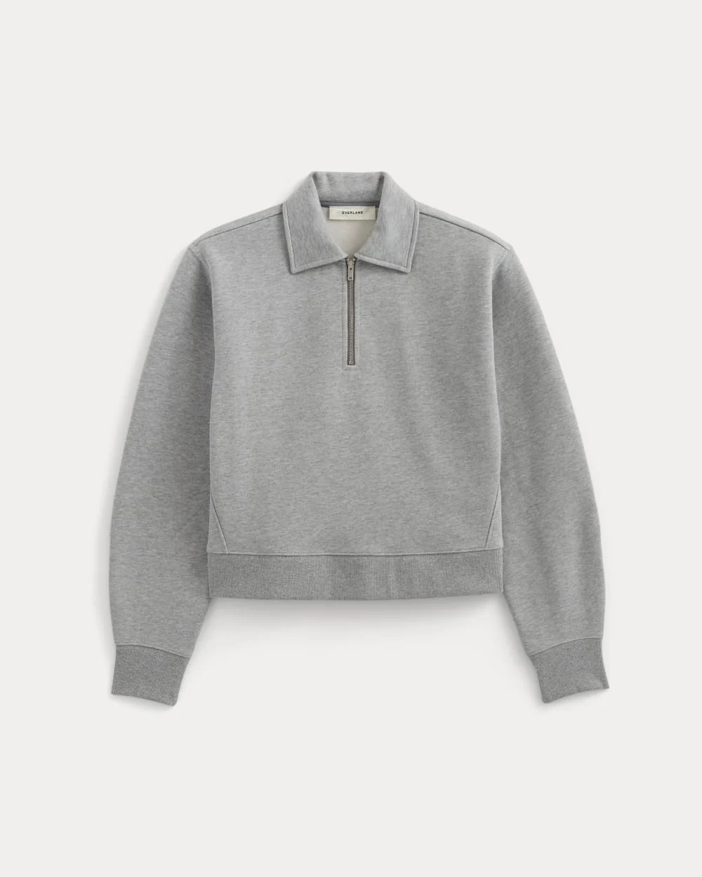 Luxe Fleece Zip Polo | Vintage Heather Grey