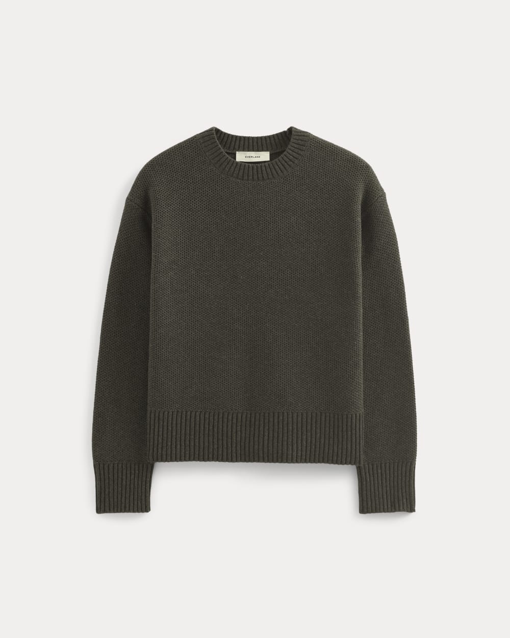 The Cotton Honeycomb Square Crew | Heathered Soot