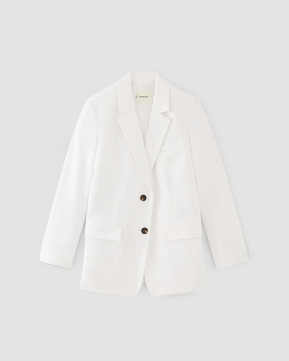 The Oversized Blazer in Buttersmooth | White
