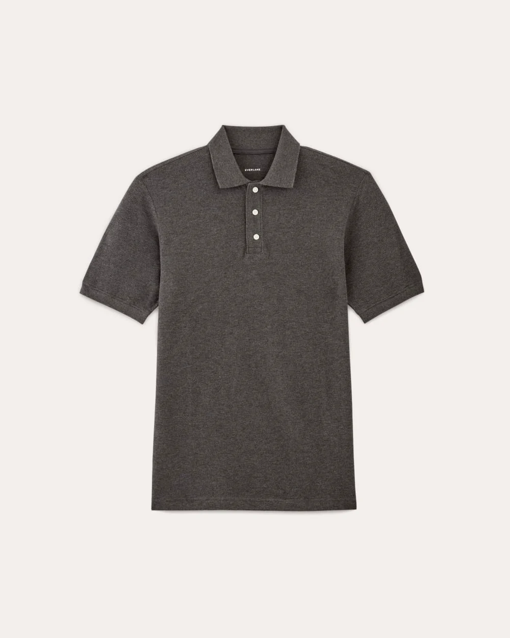 The Pique Polo | Heathered Graphite