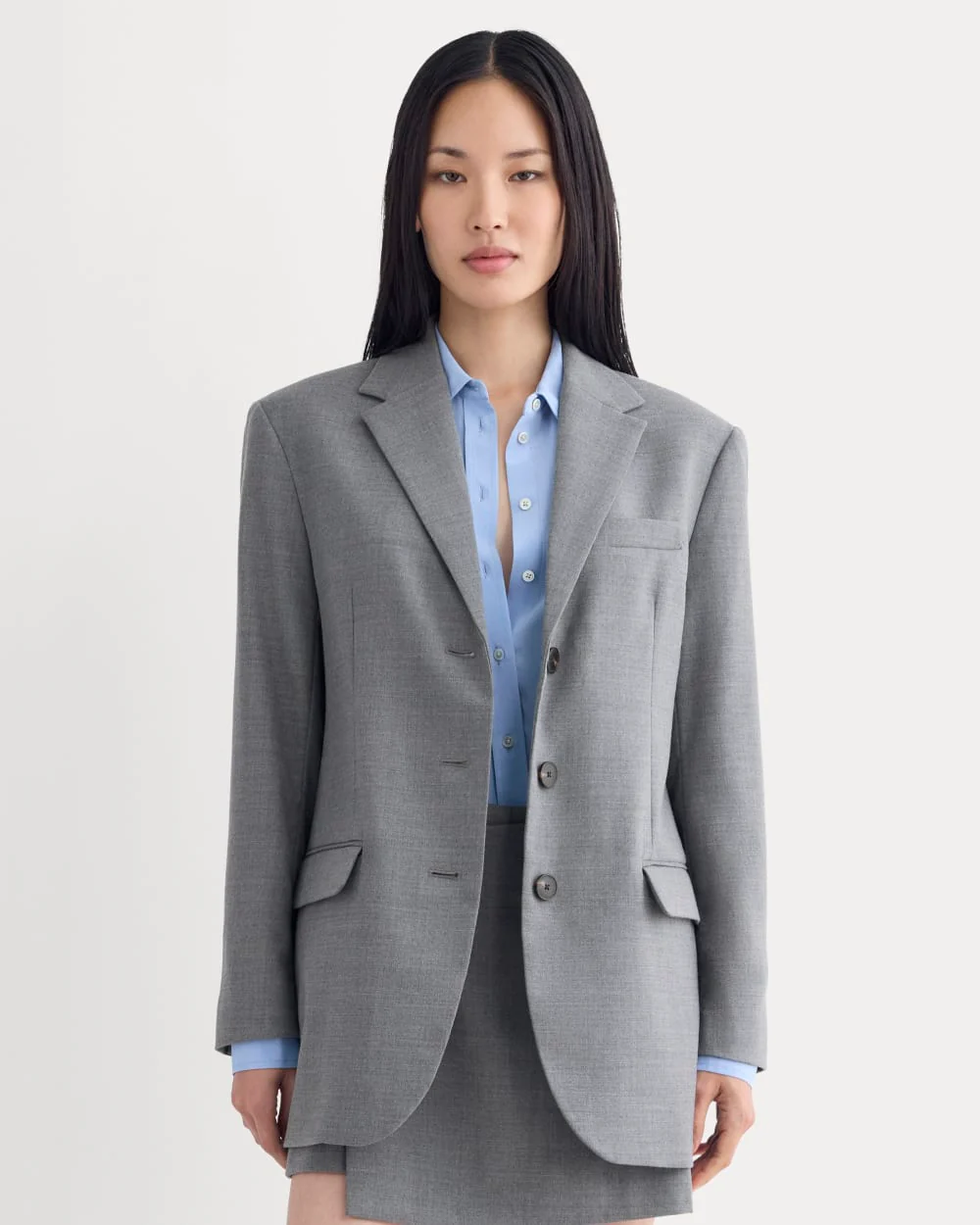 Blazer in Tailor Twill | Heather Graphite