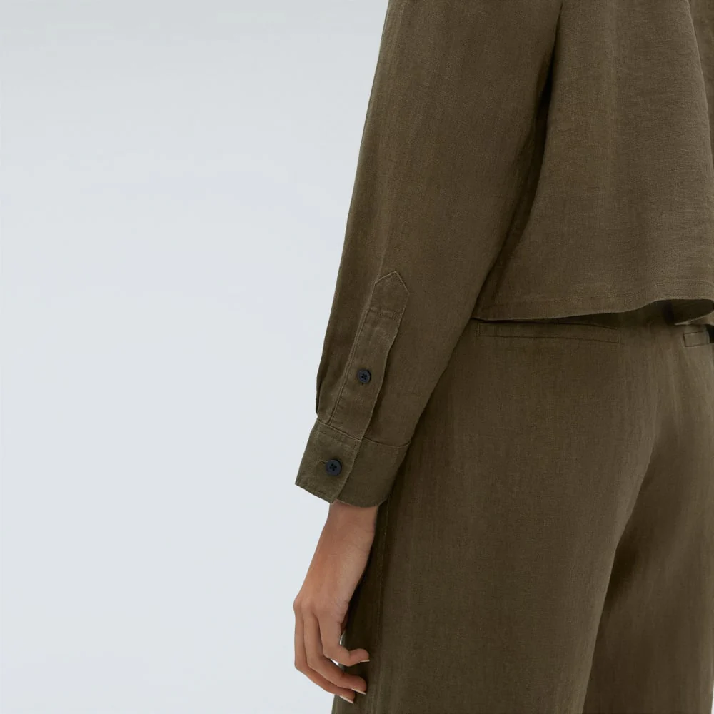 The Linen Way Short Shirt | Beech