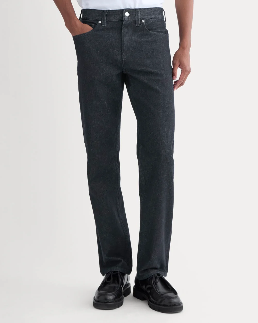 Straight-Leg Stretch Jean | Dark Indigo Rinse