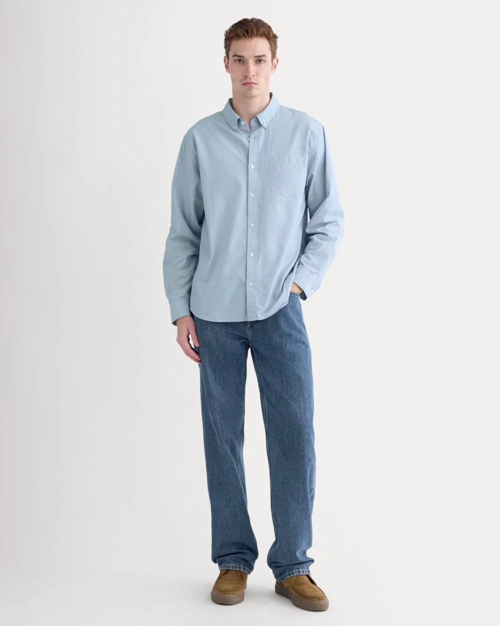 Washed Poplin Shirt | Dutch Blue